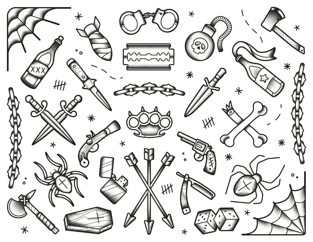 Tattoo Kette Chain Ideen Bedeutung Fallen Knight shutterstock.com