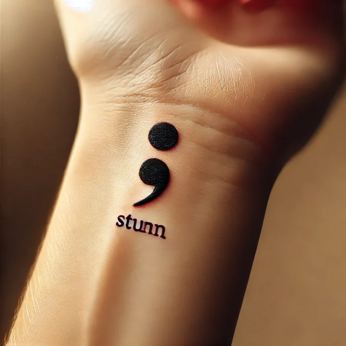 Semikolon-Tattoo Die tiefere Bedeutung hinter dem Symbol der Hoffnung Semikolon-Tattoo Die tiefere Bedeutung hinter dem Symbol der Hoffnung