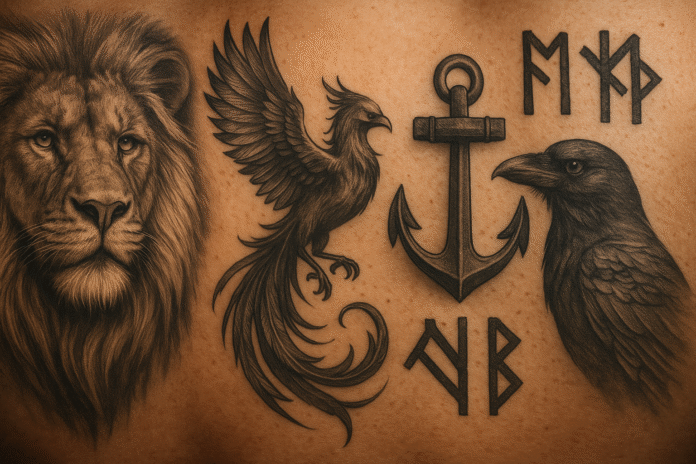Kraftvolle Tattoos So wählst du dein Symbol für Mut und Stärke