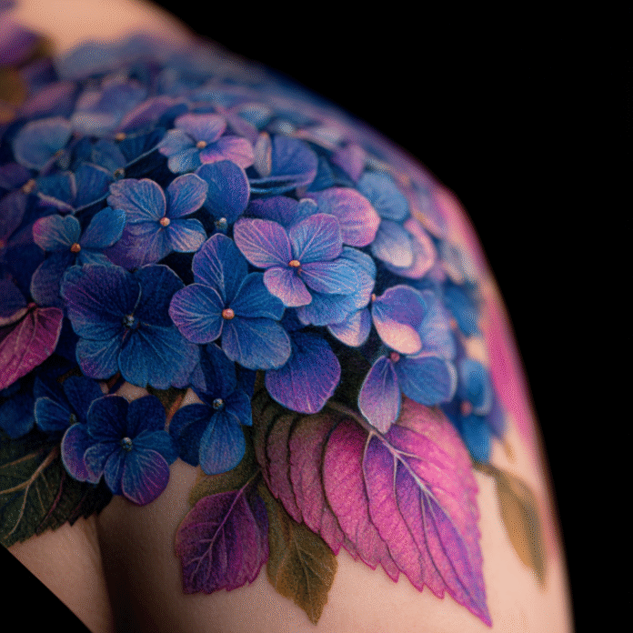 Hortensien Tattoo Bedeutung, Designs & Farben - Alles was du wissen musst
