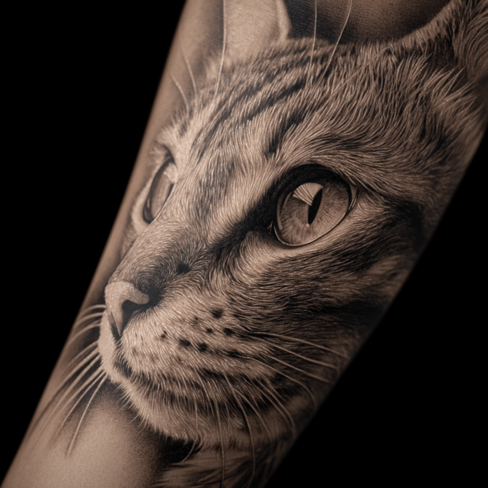 Katzen Tattoos IDeen und Inspirationen (9)