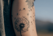 Pusteblumen Tattoo Bedeutung Erklärung, Design Ideen & Farbvarianten
